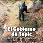 El Gobierno de Tepic dando limpieza